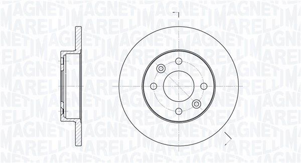 MAGNETI MARELLI Тормозной диск 361302040191